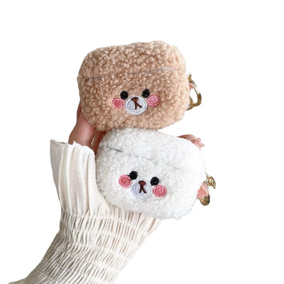 Bonitas fundas para Airpods de osito de peluche