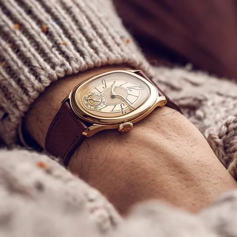 Herrenuhr Uhren für Herren Business Herrenuhr Luxus Lederarmband Quarzuhr Freizeit Uhr Geschenk Montres Hommes