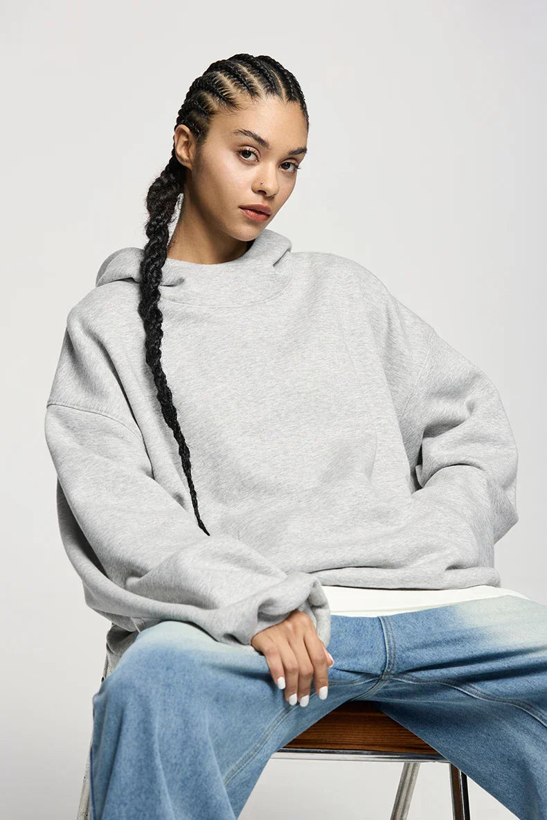 Oversized Autumn Basic Hoodie
