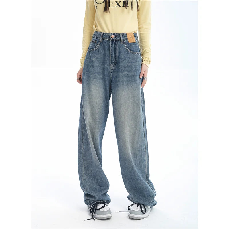 Vintage Wide-leg Skater Girl Jeans