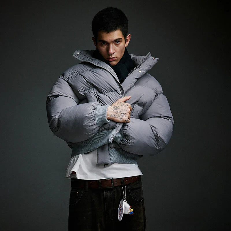 Chaqueta acolchada gruesa corta