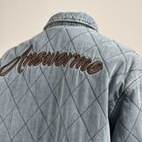 Diamond Stitch Denim Jacket
