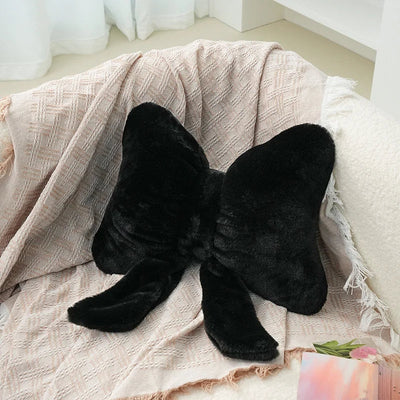 Pink Bow Ribbon Couch Pillow