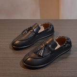 Leather Casual Pumps Spring Shoes