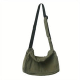 Y2K Large Canvas Messenger Bag