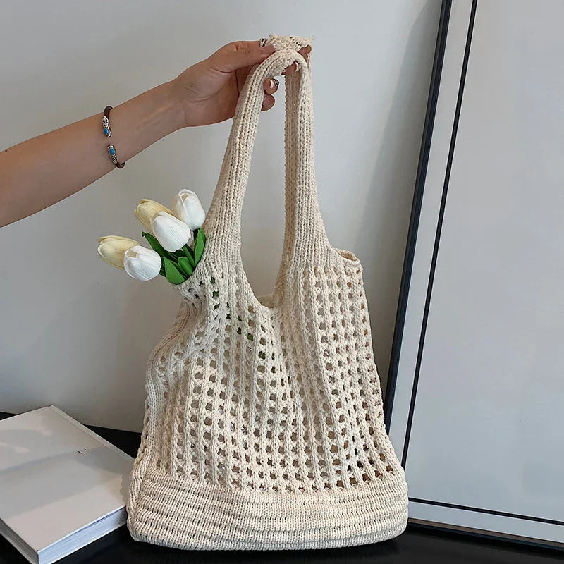 Retro Handgefertigte Häkeltasche für Damen