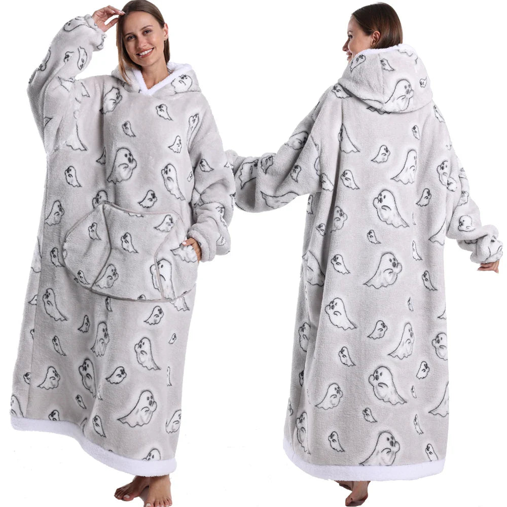 Cartoon Tragbare Homewear Pyjama-Decke