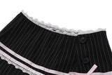 Coquette Vintage Ruffle Mini Skirt