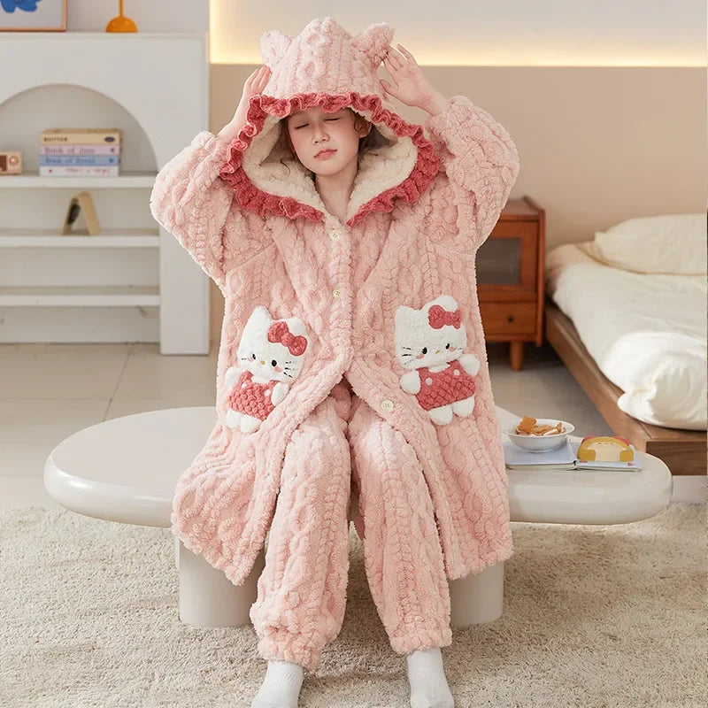 Kuromi Kinder Plüschpyjama