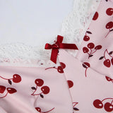 Fairy Core Sweet Cherry Mini Dress