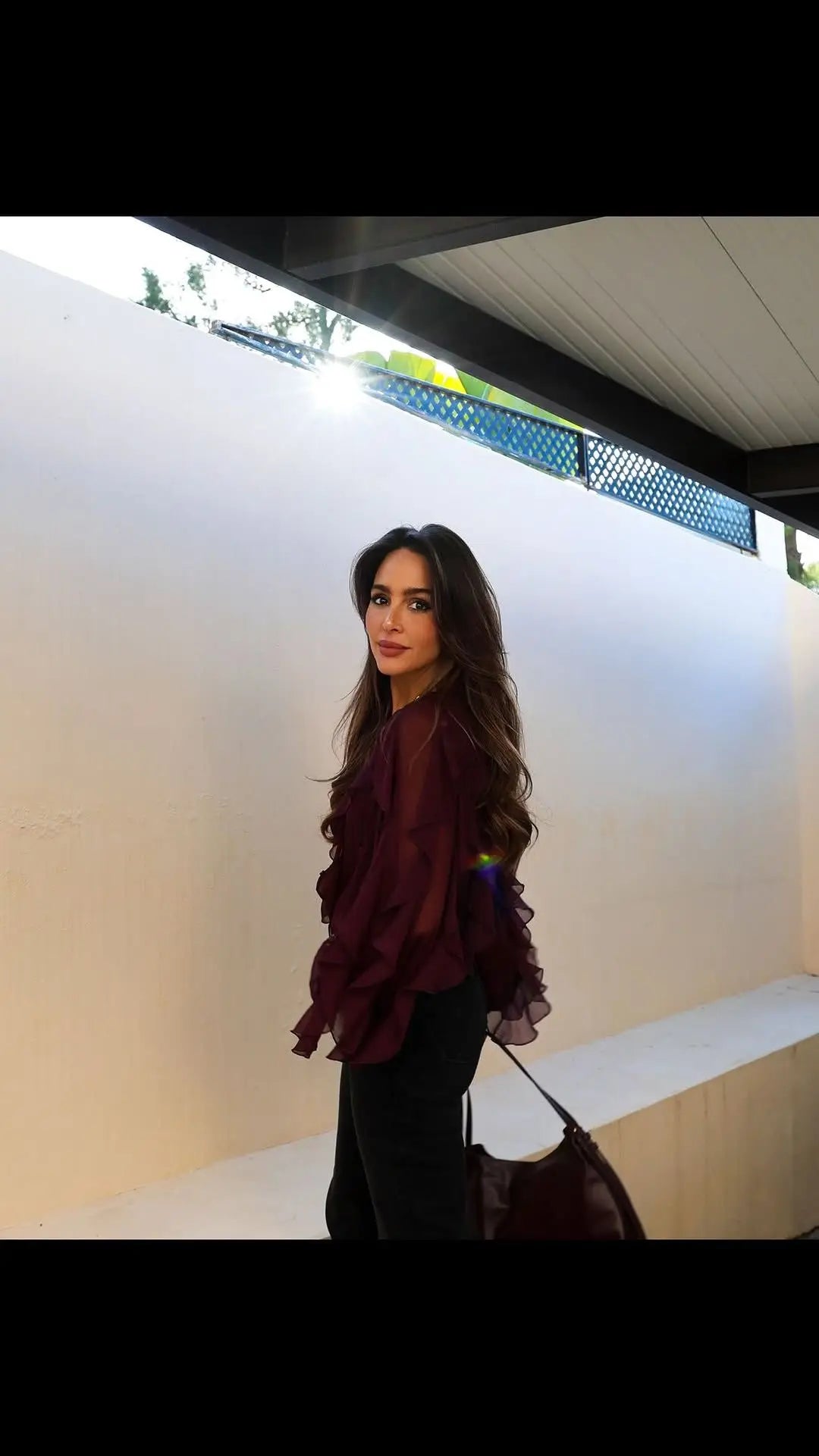 Sexy Semi-sheer Ruffle Women Shirt