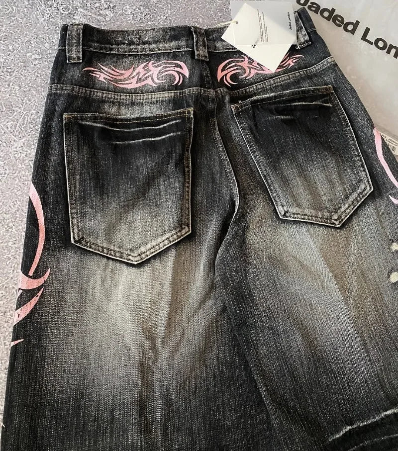 Y2K Vintage Patched Denim Jorts