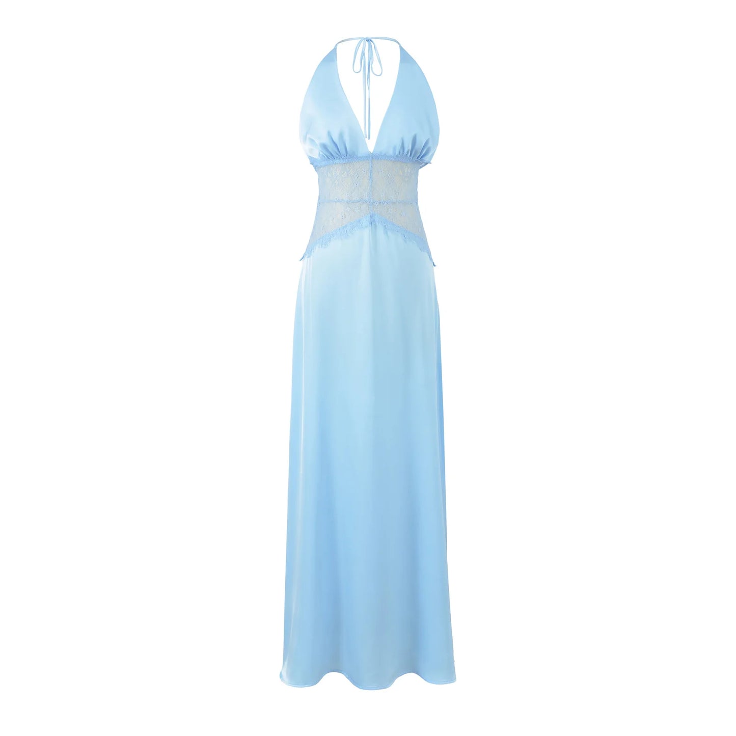 Backless Halter Evening Party Long Dresses
