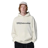 Vintage Interesting Letter Print Hoodie