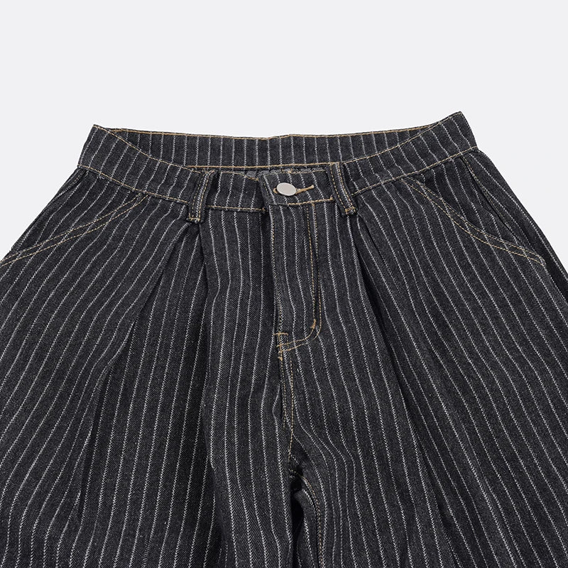 Y2K Stripped Women's Wide Leg Jeans