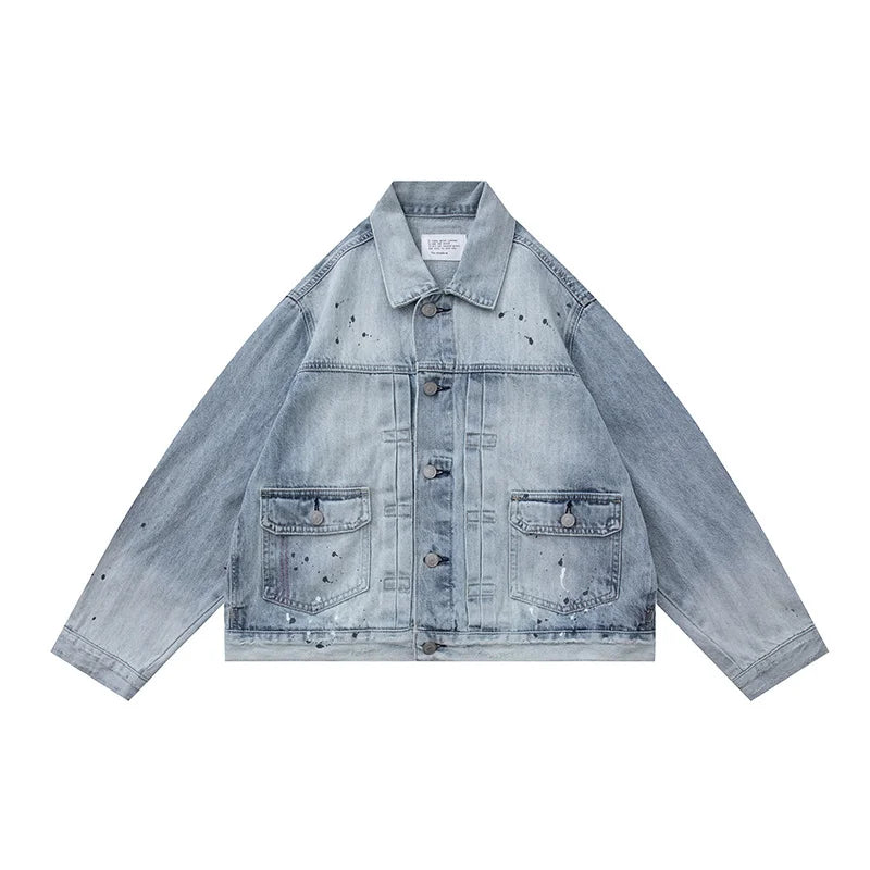 Y2K Double-Collared Denim Jacket