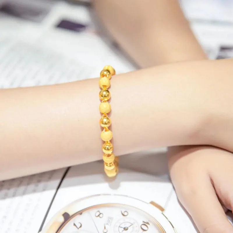 Vintage Gold Beaded Bracelet