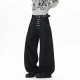 Buckle Wide Leg Jeans