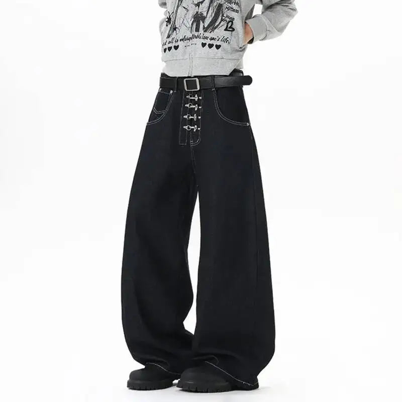 Buckle Wide Leg Jeans