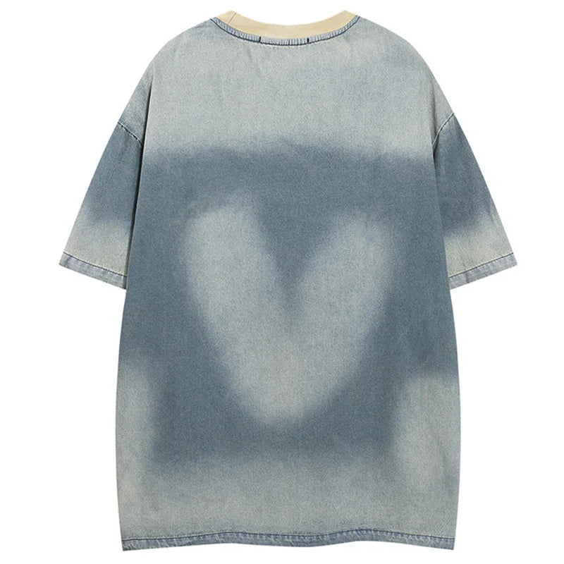 Hip Hop Letter Embroidered Oversized T-Shirt