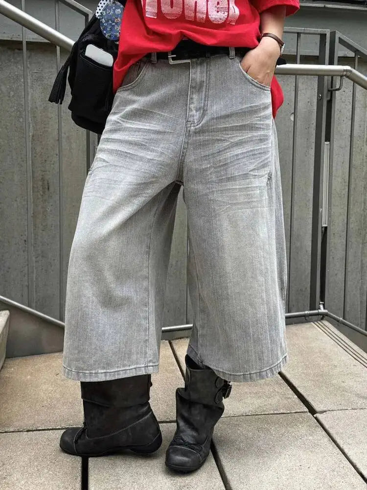 Y2K Ultra-Wide Denim Jorts