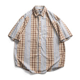 Plaid Striped Loose Shirt