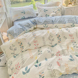 Pink Plaid Bowknot Bedding Set