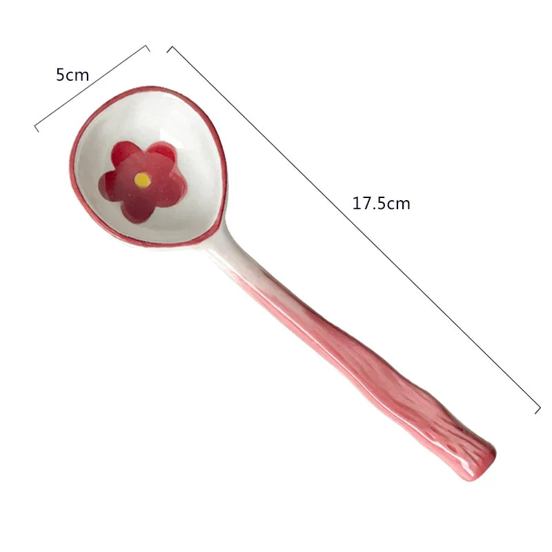 Ceramic Flower Spoon