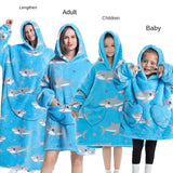 Family Oversize Sherpa Blanket Hoodie