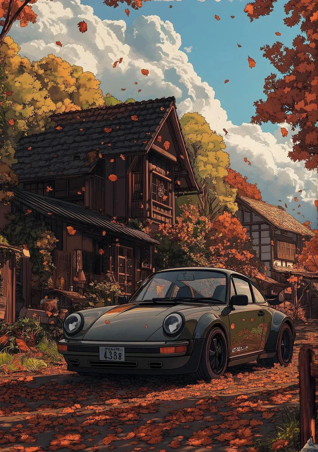 Classic Porsche 911 Alpine Drive Poster