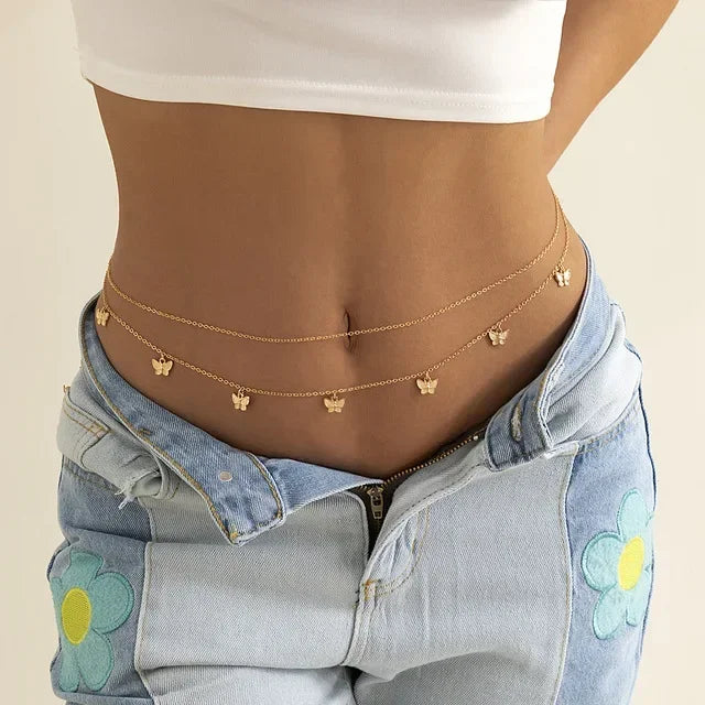Pearl Summer Vintage Body Chain