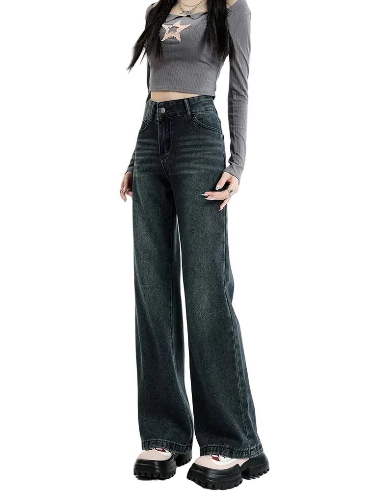 Women's High Waist Wide Leg Jeans
