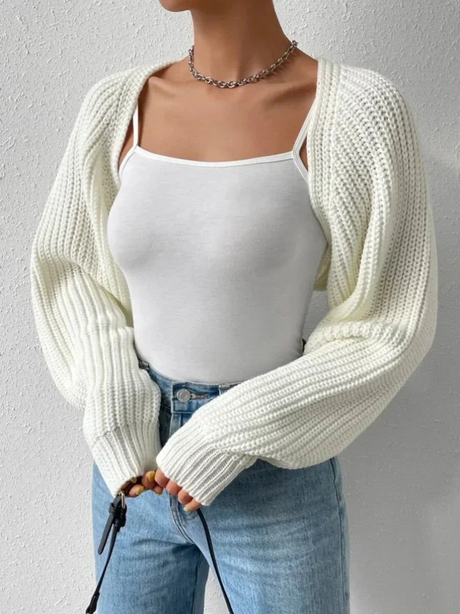 Handmade Crochet Casual Solid Color Cardigan