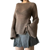 Women's Flare Tie Backless Top