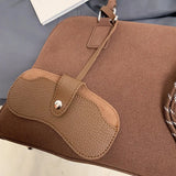 Corporate Girl Fancy Solid Color Shoulder Bag
