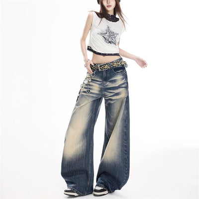 Y2K Folded Baggy Jeans