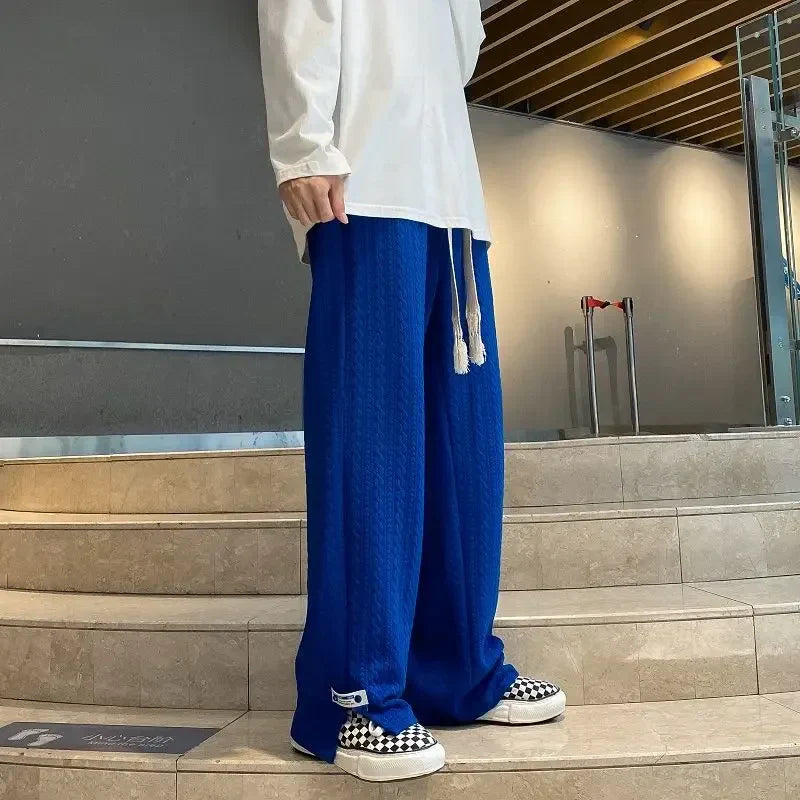 High Street Jacquard Loose Casual Pants