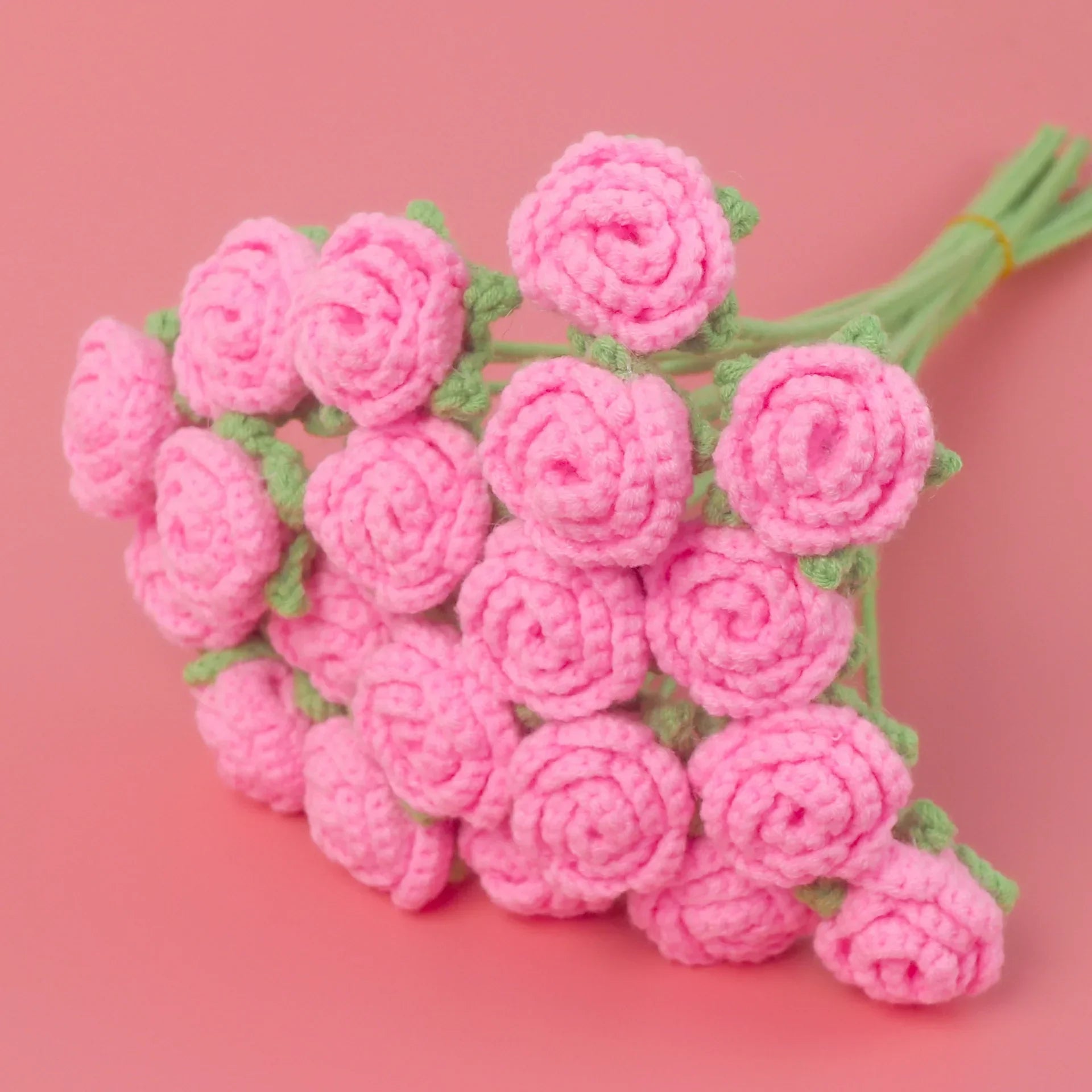 Vintage Tulips Crochet Flowers Handmade
