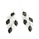 Vintage Hollow Leaves Shiny Earrings