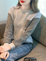 Splicing Front Pocket T-shirt