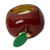 Handmade Enamel Strawberry Apples Ring