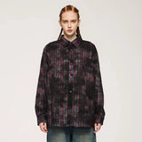 Y2K Plaid Checkered Dark Style Shirt