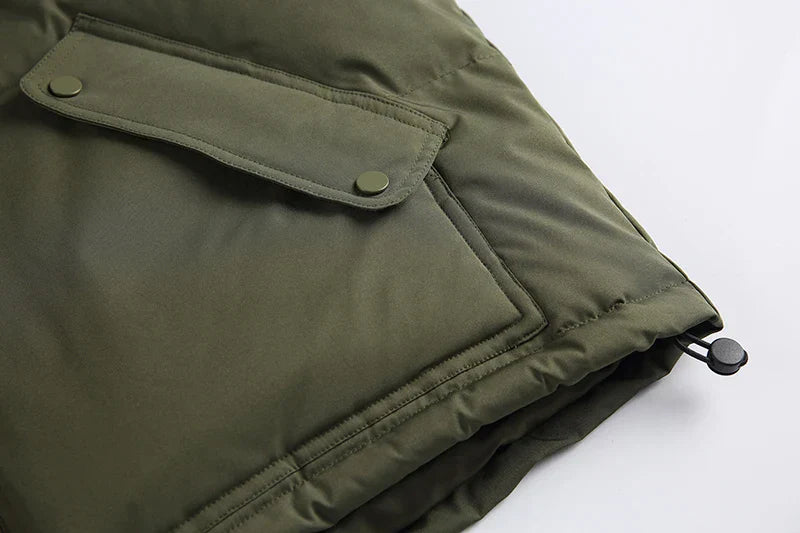 Embroidered Thicken Warm Padded Jacket