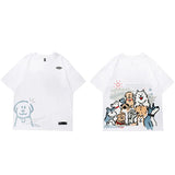 Lustiges Hip-Hop-Cartoon-Hunde-T-Shirt