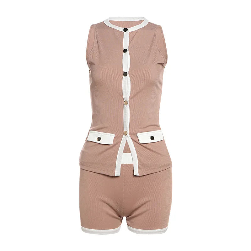 Old Money Retro Patchwork Women's Outfit