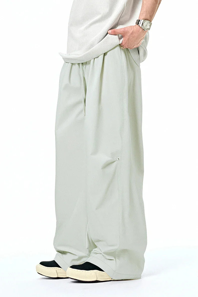 Comfy Baggy Solid Color Parachute Pants