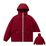 Women's Edgy Red Puffer Jacket