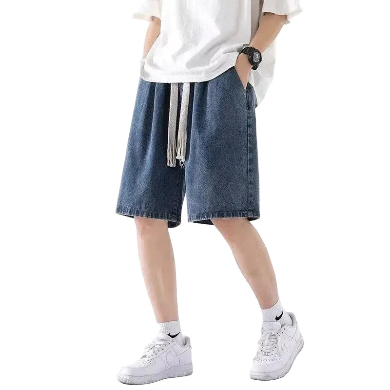 Casual Loose Fit Denim Short