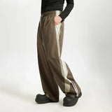 Brown Straight Leg Athletic Pants