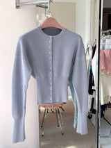 Corporate Girlie Ribbed Cardigan